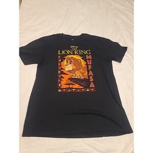 Pop Tees Mens The Lion King Mufasa Short Sleeve Graphic Tee Size XL